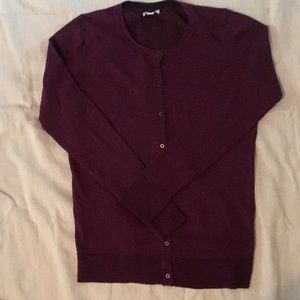 Burgundy cardigan